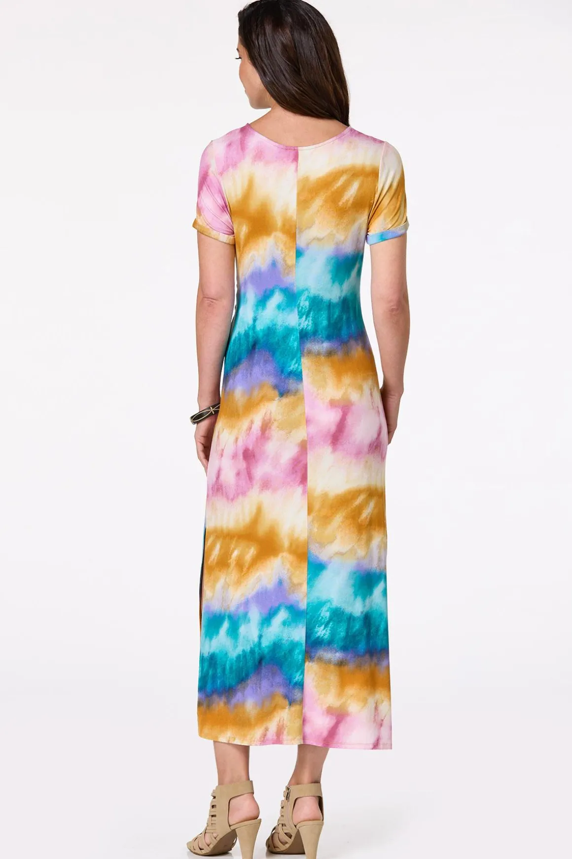 Colorful Dye T- Shirt Dress