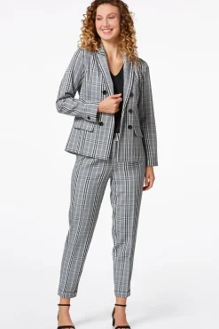 Contrast Check Blazer