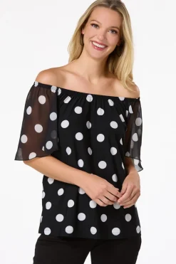 Convertible Polk Dot Top