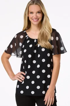 Convertible Polk Dot Top