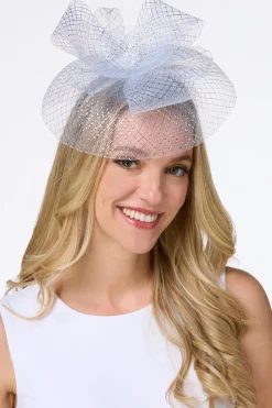 Criss Cross Pearl Bow Fascinator