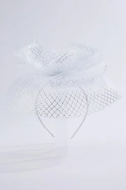 Criss Cross Pearl Bow Fascinator