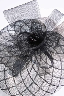 Criss Cross Pearl Bow Fascinator