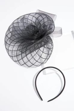 Criss Cross Pearl Bow Fascinator