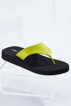 Croc Strap Flip Flops