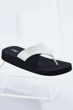 Croc Strap Flip Flops