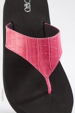 Croc Strap Flip Flops