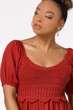 Crochet Bodice Dress