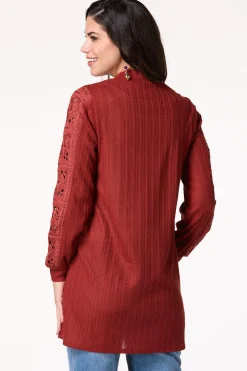 Crochet Sleeve Cardigan