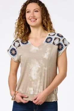 Crochet Tie Dye Top