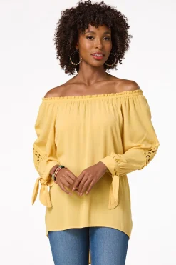 Crochet Tie Sleeve Top