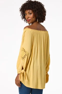 Crochet Tie Sleeve Top