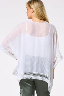 Crochet Trim Kimono