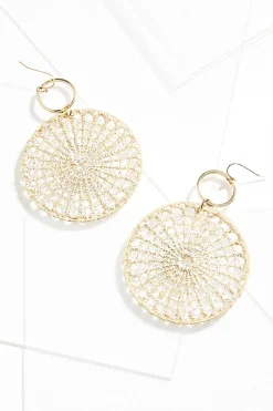 Crochet Web Statement Earrings
