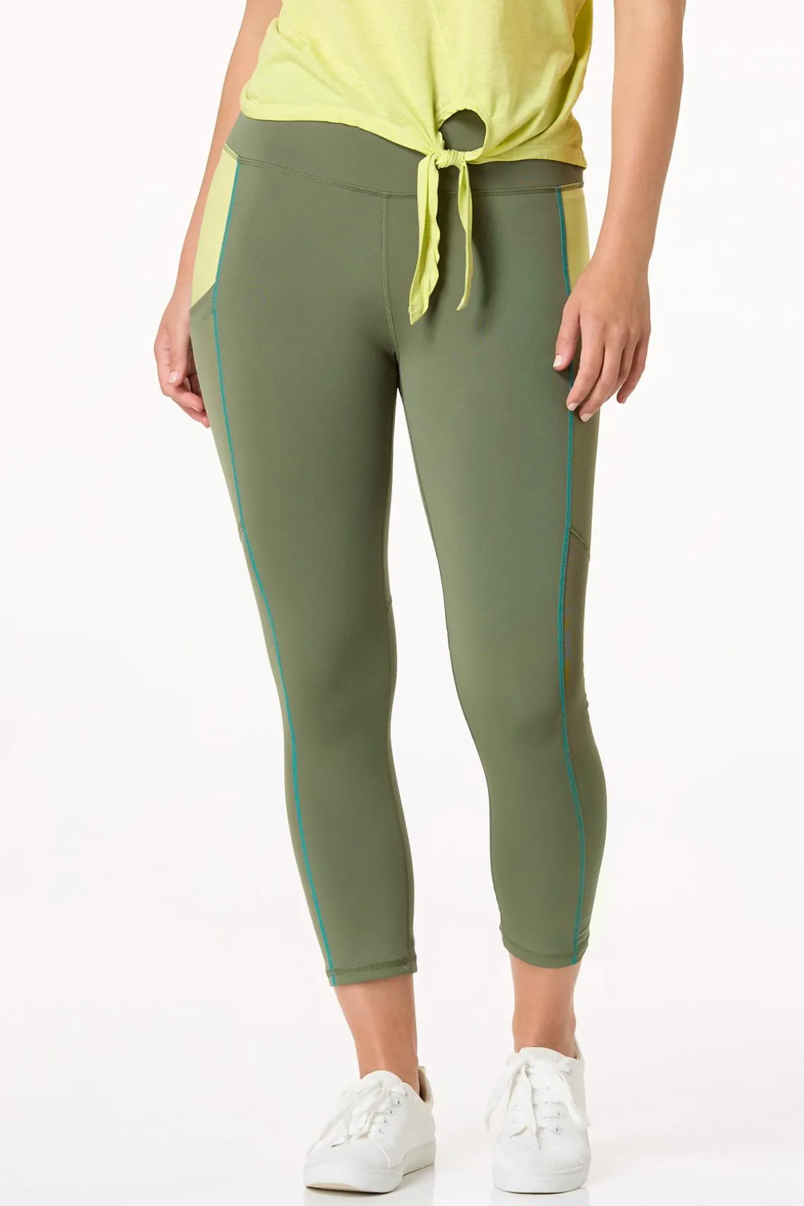 Cropped Colorblock Leggings