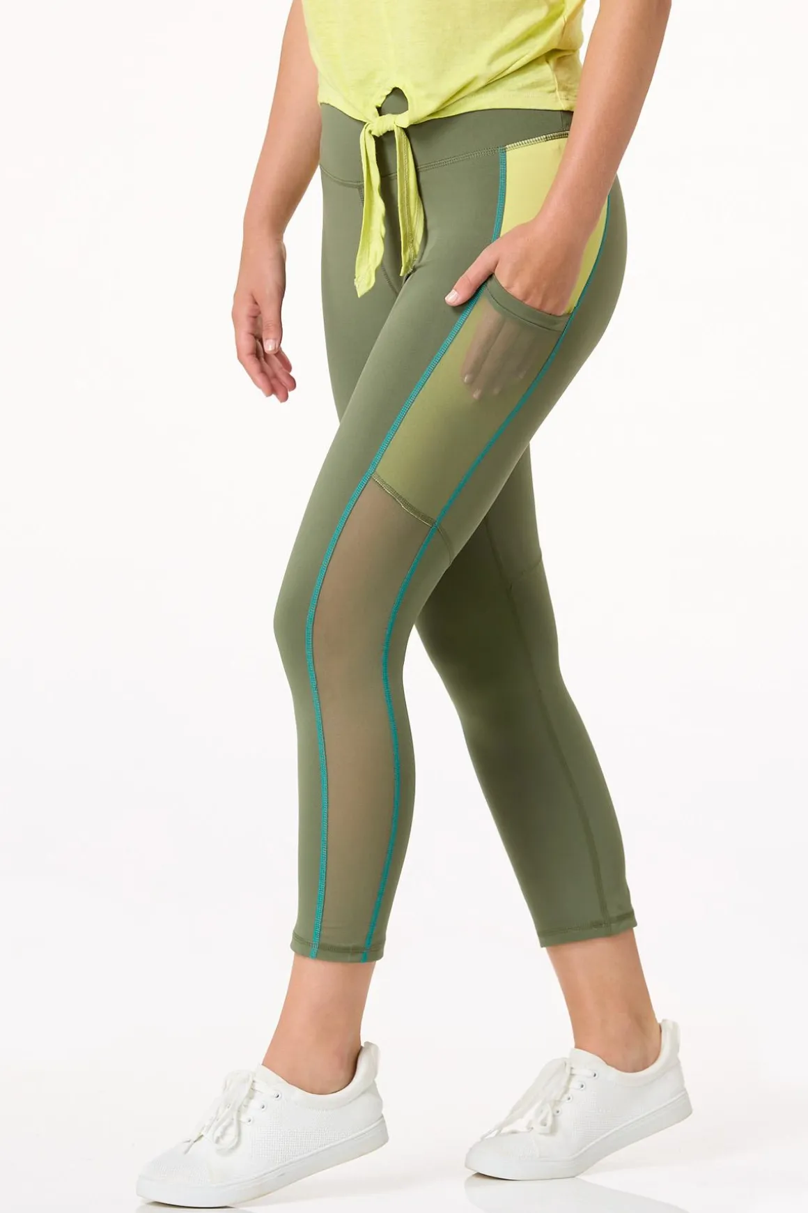 Cropped Colorblock Leggings