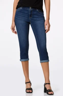 Cropped Dark Wash Jeans