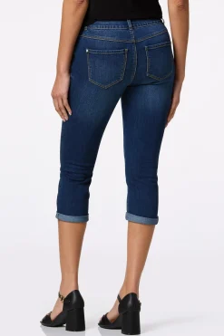 Cropped Dark Wash Jeans