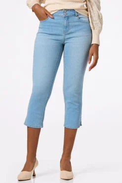 Cropped Light Wash Jeans