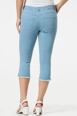 Cropped Light Wash Skinny Jeans