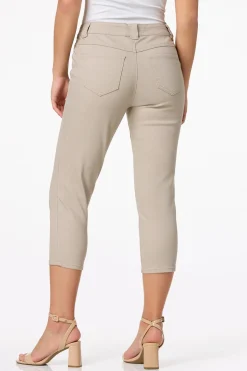 Cropped Patch Pocket Jeans