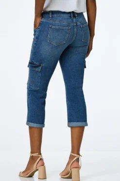 Cropped Utility Jeans
