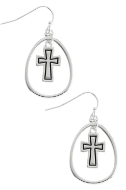 Cross Dangle Earrings