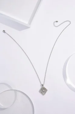 Cubic Zirconia Antique Pendant Necklace