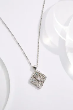 Cubic Zirconia Antique Pendant Necklace