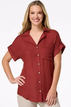 Cuffed Front Pocket Shirt