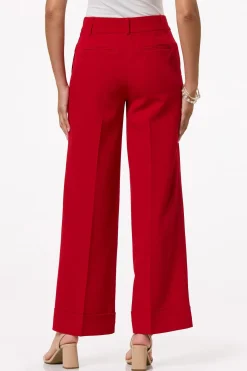 Cuffed Wide Leg Pants