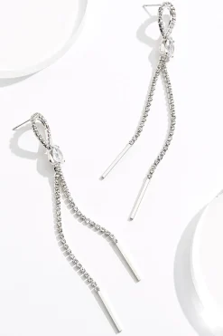 Cupchain Rhinestone Earrings