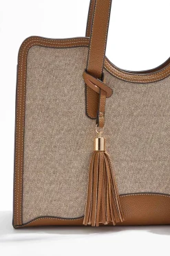 Curved Binding Canvas Tote Set