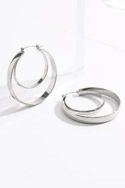 Cutout Layered Hoop Earrings