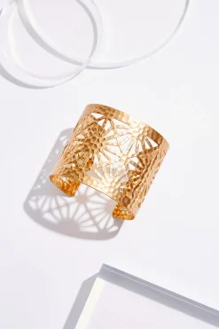 Cutout Pattern Cuff Bracelet