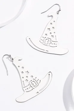 Cutout Witch Hat Earrings