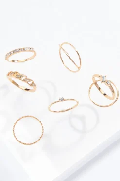 Delicate Gold Ring Set