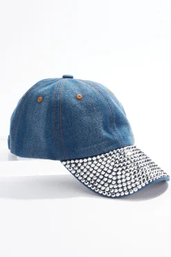 Denim Bling Baseball Hat