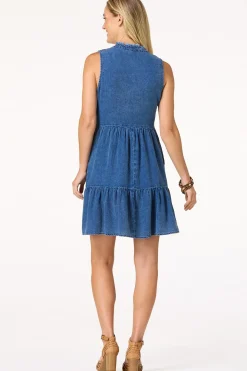 Denim Blue Babydoll Dress