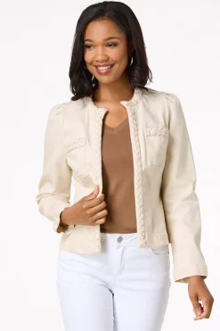 Denim Braided Trim Jacket