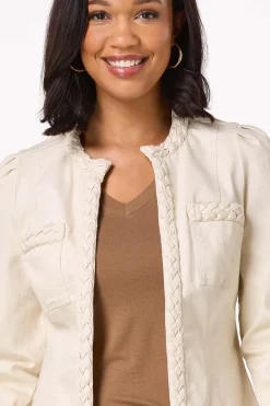 Denim Braided Trim Jacket