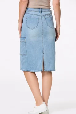 Denim Cargo Skirt
