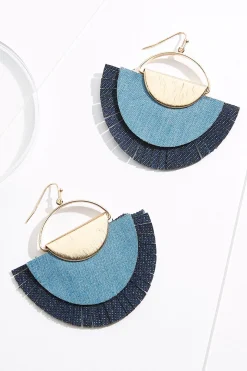 Denim Sunset Earrings