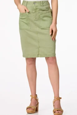 Double Pocket Denim Skirt