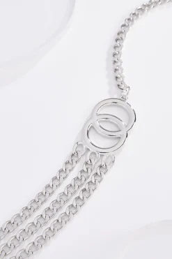Double Silver Ring Chain Belt