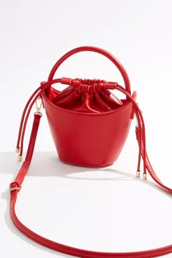 Drawstring Mini Bucket Bag