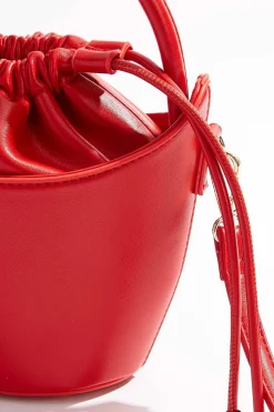 Drawstring Mini Bucket Bag