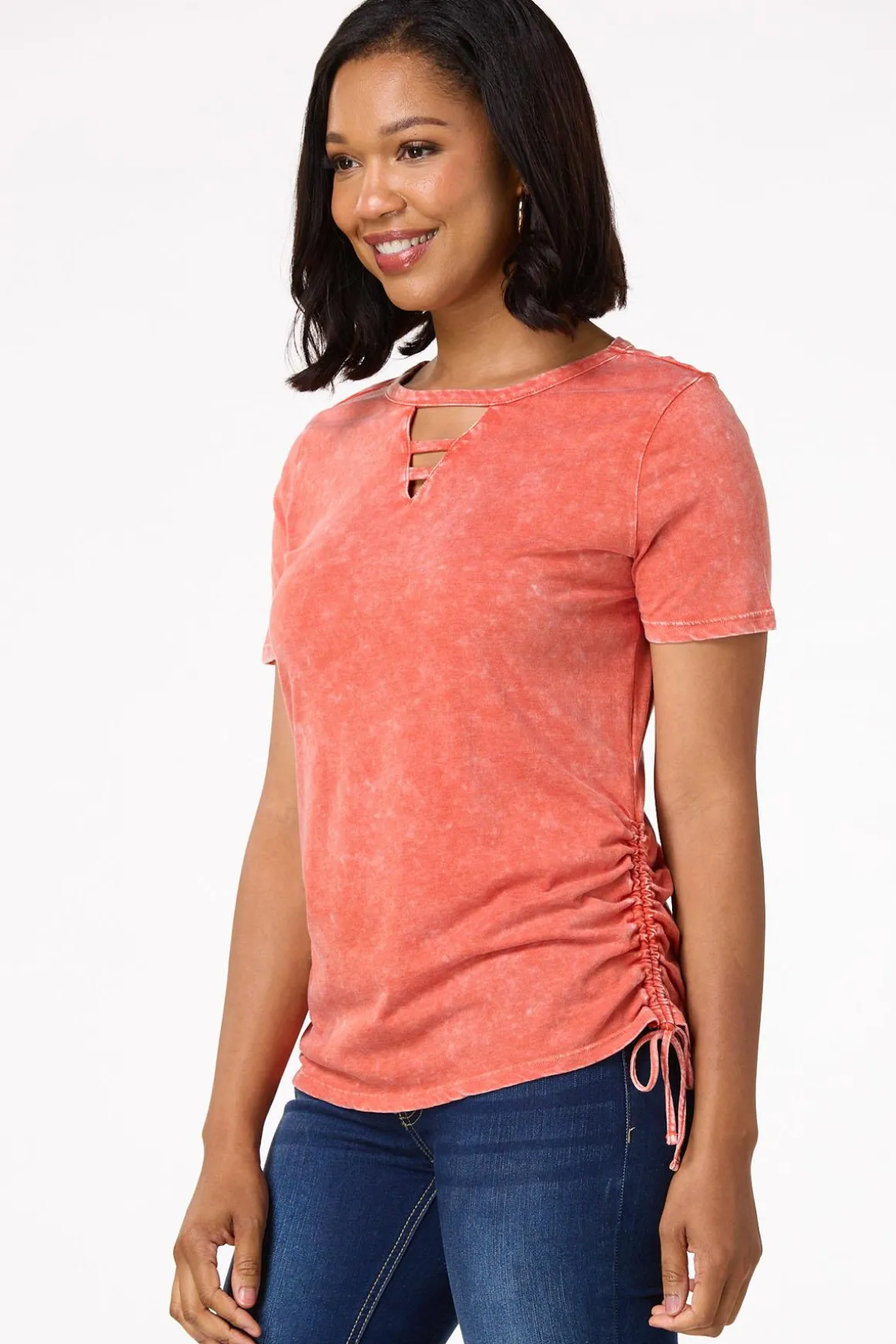 Drawstring Side Tee