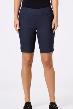 Dressy Denim Bermuda Shorts
