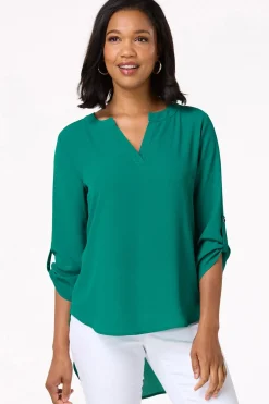 Dressy High- Low Top
